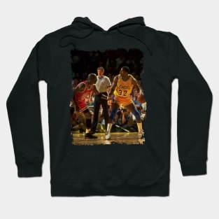 Michael Jordan vs Magic Johnson, NBA Finals Hoodie